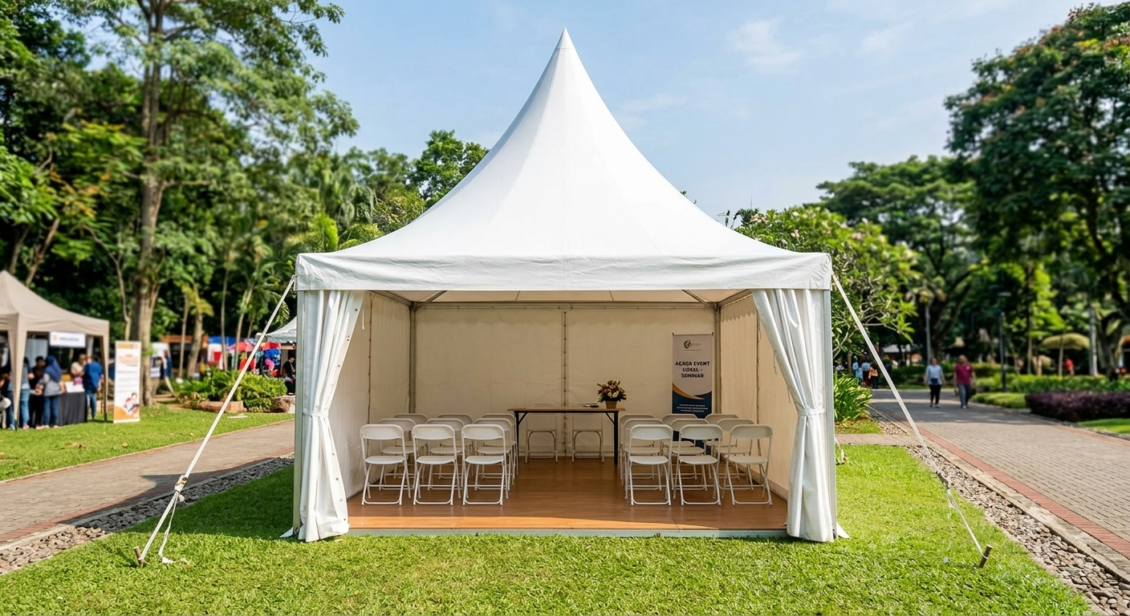 sewa tenda kerucut